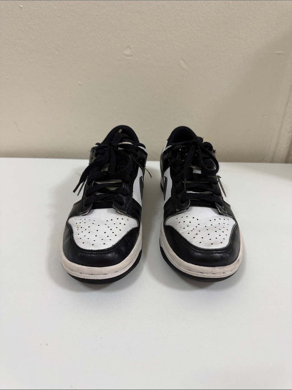 Nike Kids Black and White Low-Top Sneakers